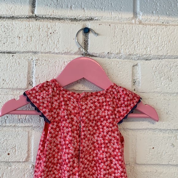 Pink flowered romper - Picture 3 of 3